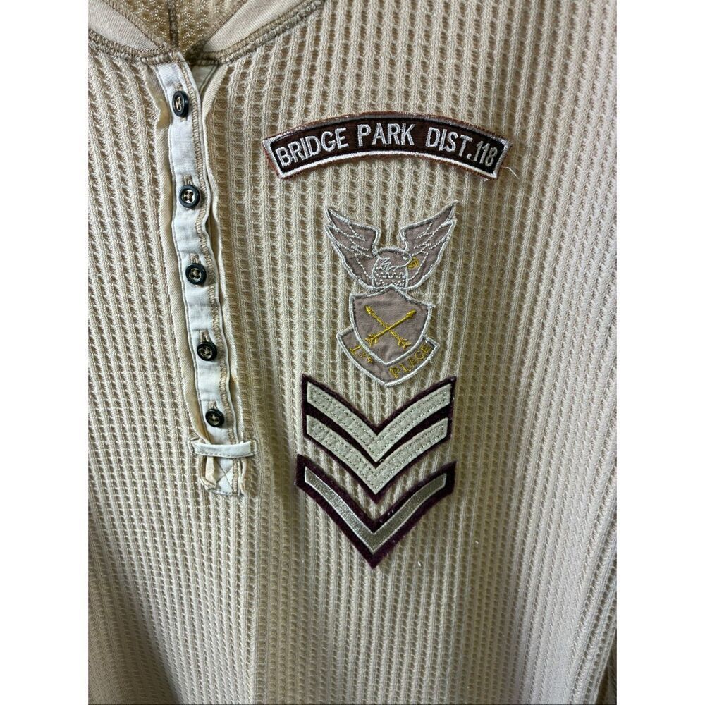 We The Free NWOT Thermal Top Army Motives in Tan Size S - Picture 3 of 9